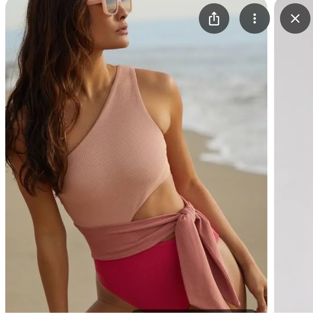 Beach Riot Carlie One-Shoulder one piece swimsuit